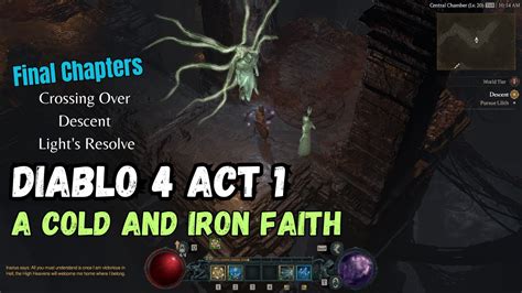 diablo 4 act 1 a cold and iron faith